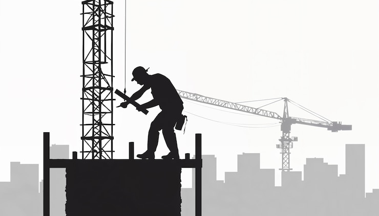 Photo gratuit illustration du chantier de construction