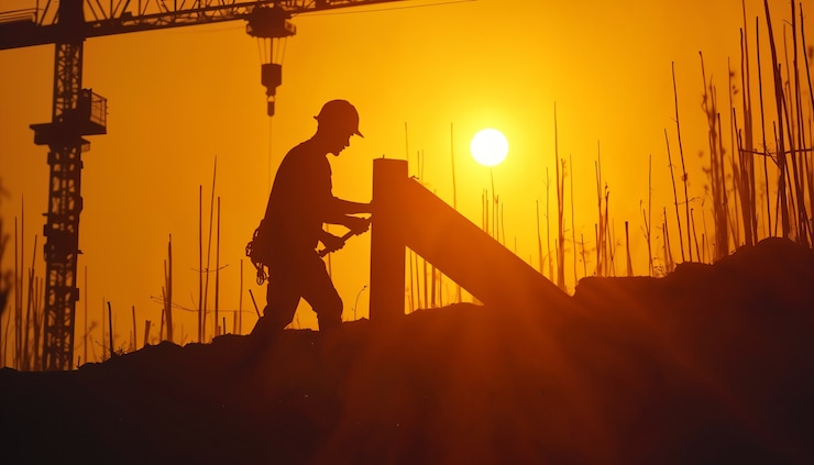 Photo gratuit illustration du chantier de construction
