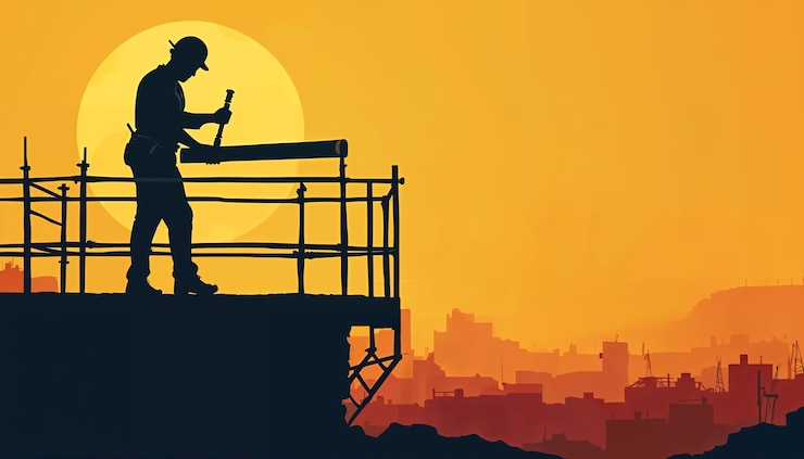 Photo gratuit illustration du chantier de construction