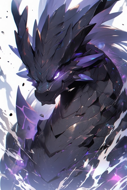 Photo gratuite l'illustration du dragon dans l'anime