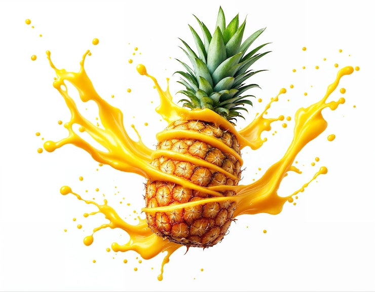 Photo gratuit illustration d'éclaboussure de fruits avec du jus