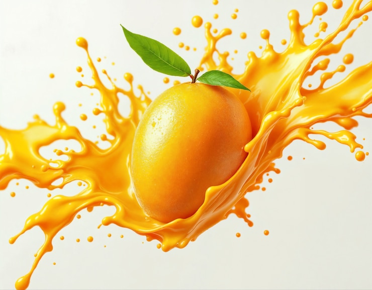 Photo gratuit illustration d'éclaboussure de fruits avec du jus