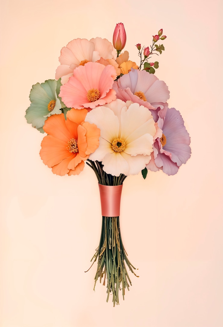Photo gratuit illustration florale de l'art néoclassique
