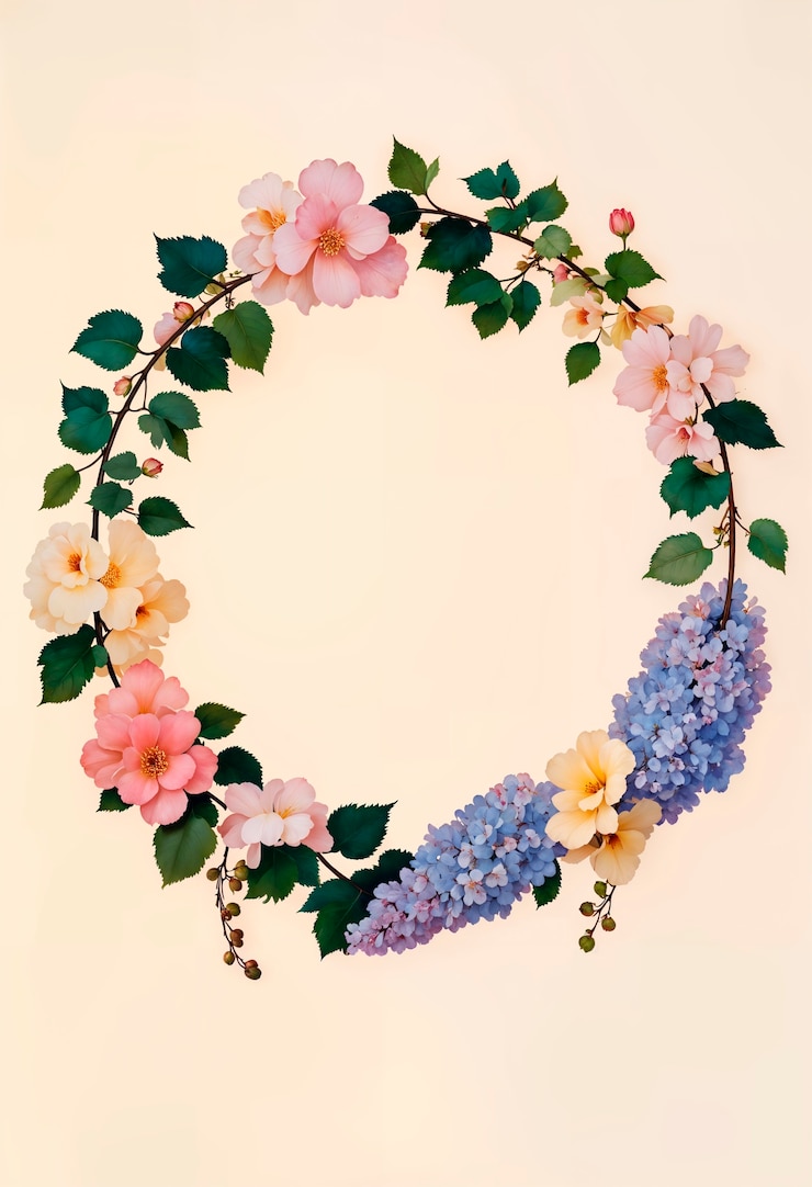 Photo gratuit illustration florale de l'art néoclassique