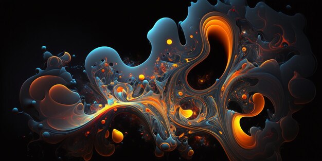 Illustration de fond abstrait 3d