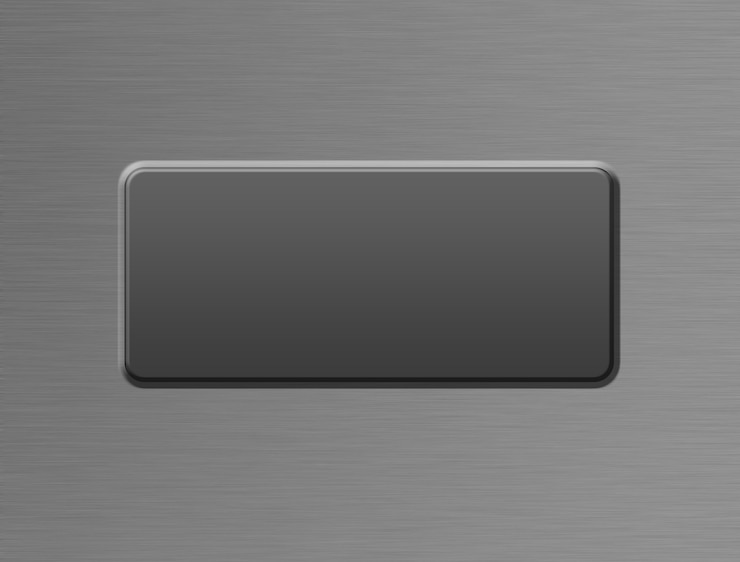 Photo gratuit illustration intéressante d'une surface métallique propre avec un bouton avec un espace de copie