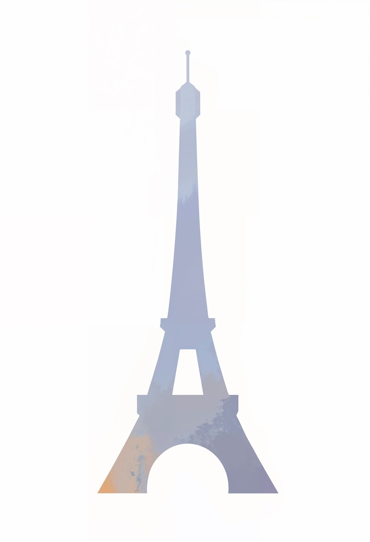 Photo gratuit illustration minimaliste du monument