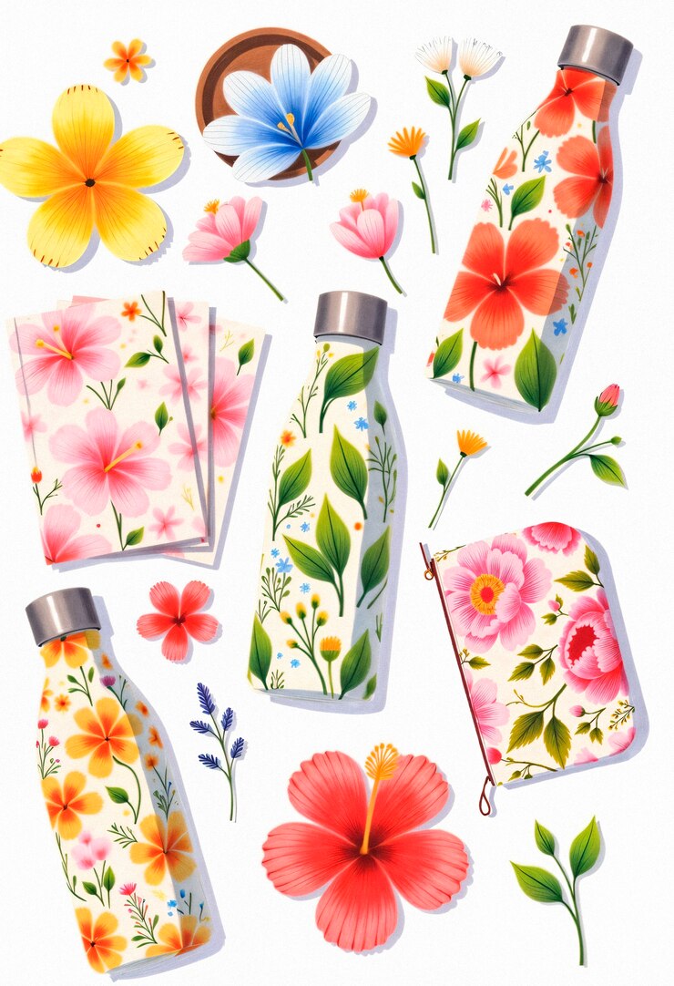 Photo gratuit illustration de printemps floral