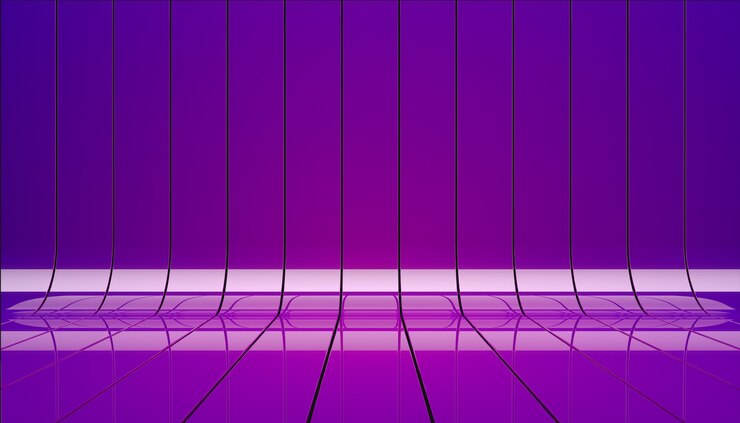 Photo gratuit illustration de rubans violets. étape d'arrière-plan comme modèle pour votre vitrine.