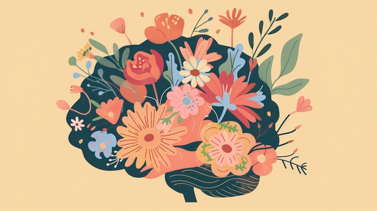 Photo gratuit illustration de style artistique numérique pour la sensibilisation à la journée de la santé mentale