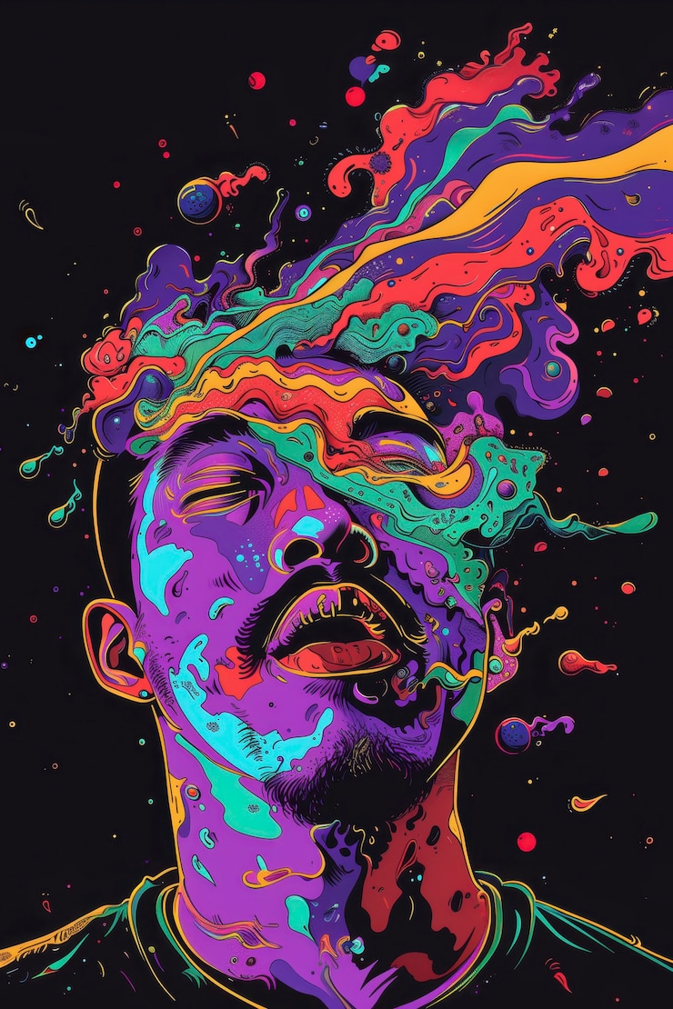 Photo gratuit illustration de style artistique numérique pour la sensibilisation à la journée de la santé mentale