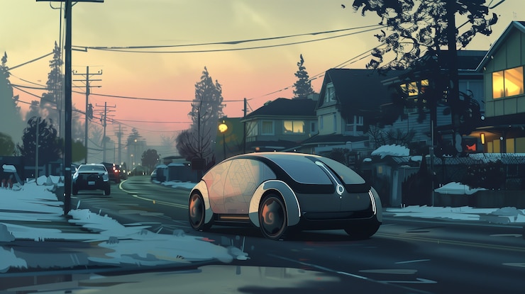 Photo gratuit illustration de voiture futuriste