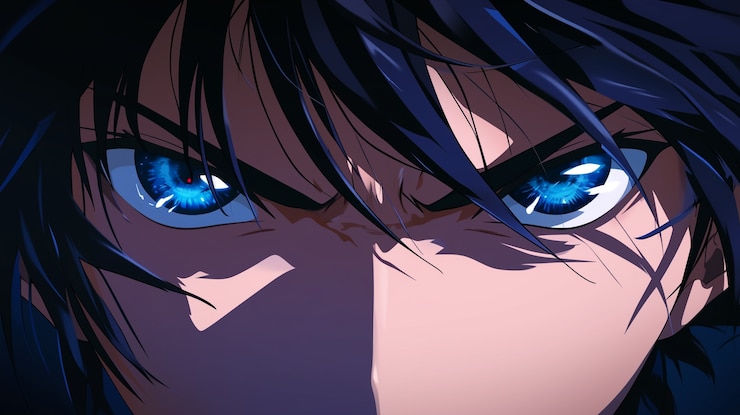 Photo gratuit l'illustration des yeux de l'anime