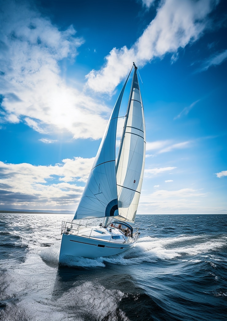 Photo gratuit image de bateau générée par ai