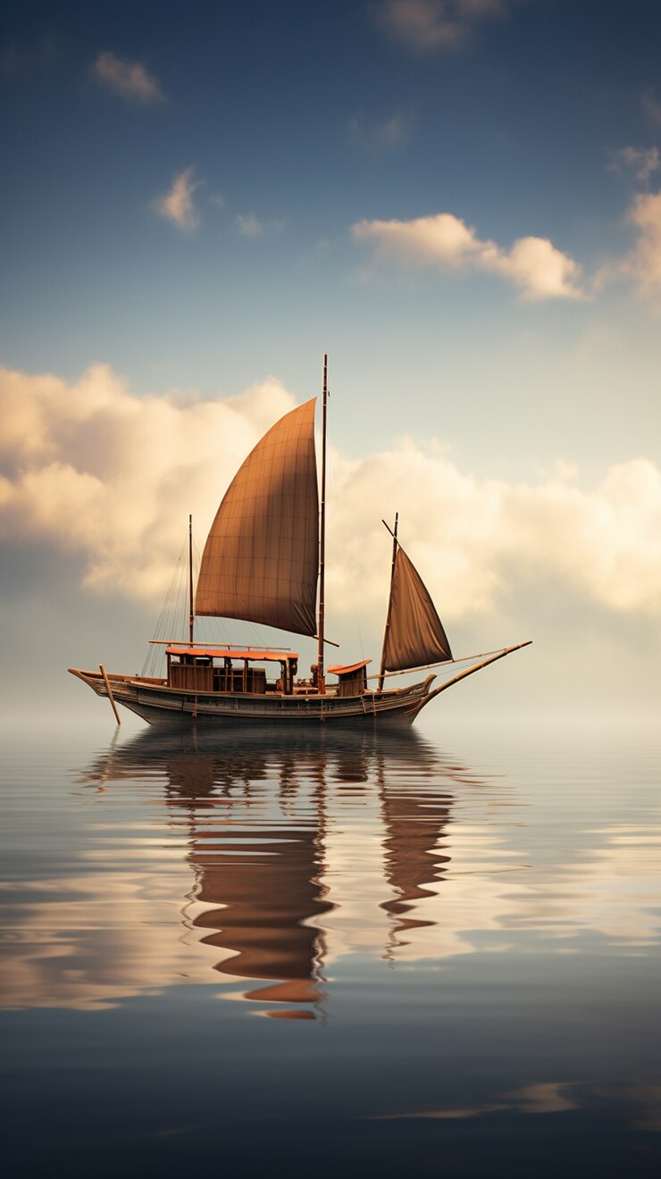 Photo gratuit image de bateau générée par ai