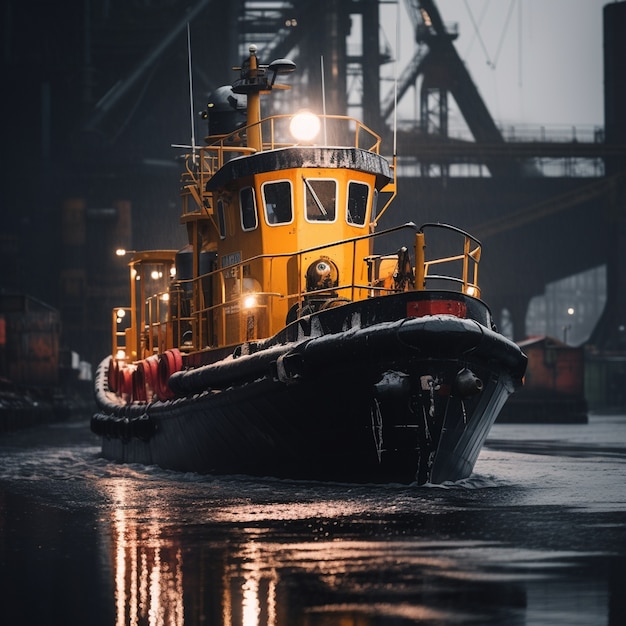 Photo gratuite image de bateau générée par ai