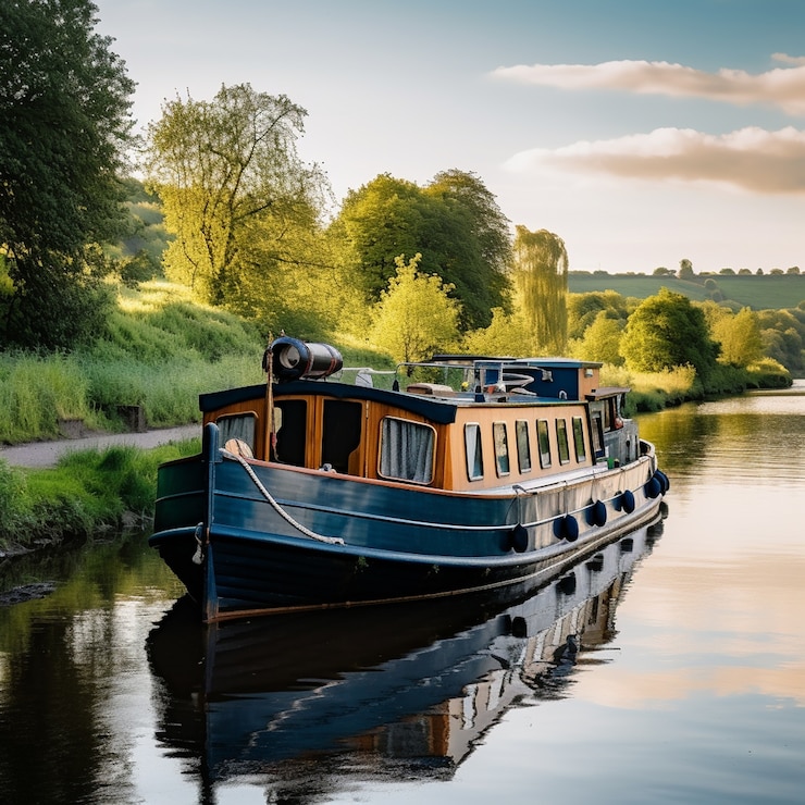 Photo gratuit image de bateau générée par ai