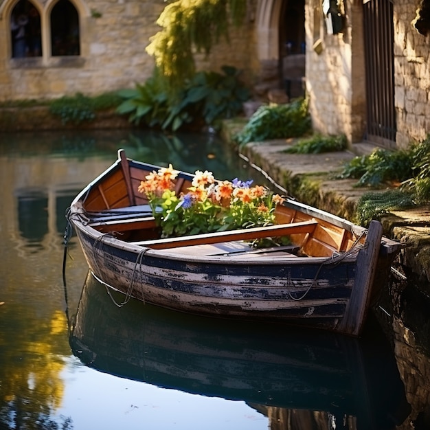 Photo gratuite image de bateau générée par ai