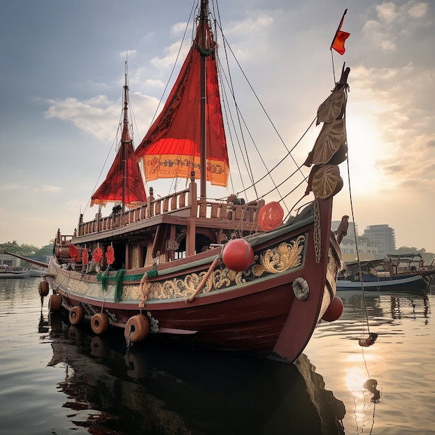 Une image de bateau générée