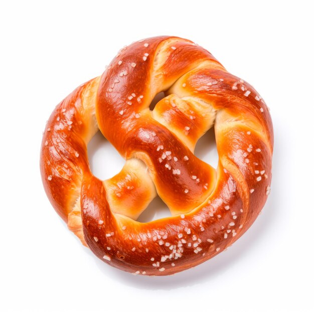 Image de bretzel sur fond blanc