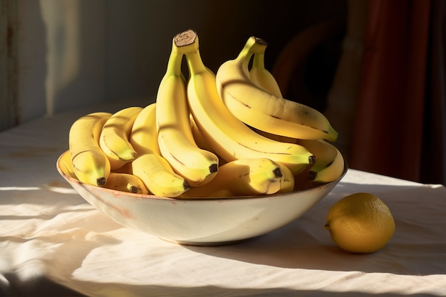 Photo gratuite image générée par ia de la banane