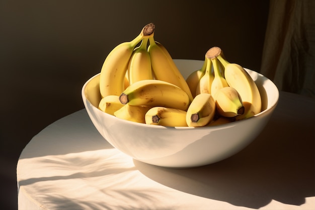 Photo gratuite image générée par ia de la banane