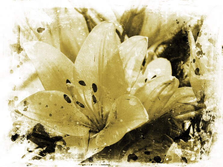 Photo gratuit image lillies grunge