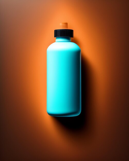 Image de maquette de bouteille de produit de beauté photo gratuite avec arrière-plan