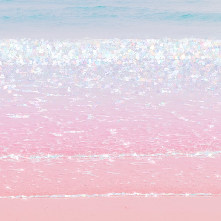 Photo gratuit image pastel de vagues de plage scintillante