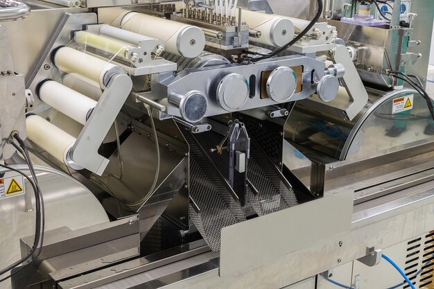 Image de l'usine équipement de salle blanche et machines en acier inoxydable