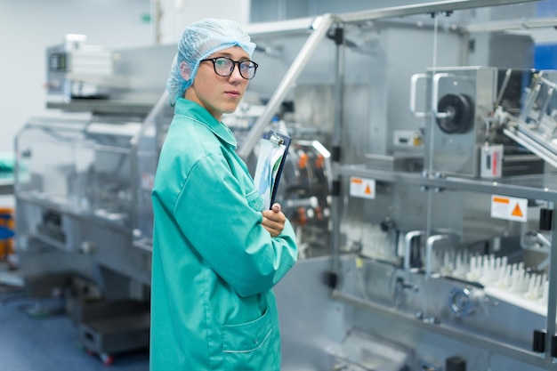 Image de l'usine équipement de salle blanche et machines en acier inoxydable