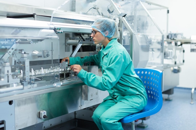 Image de l'usine équipement de salle blanche et machines en acier inoxydable