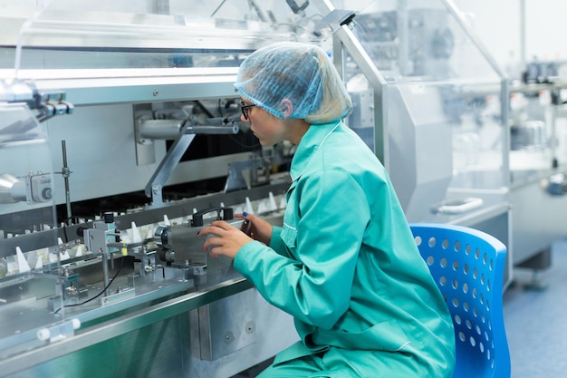 Image de l'usine équipement de salle blanche et machines en acier inoxydable