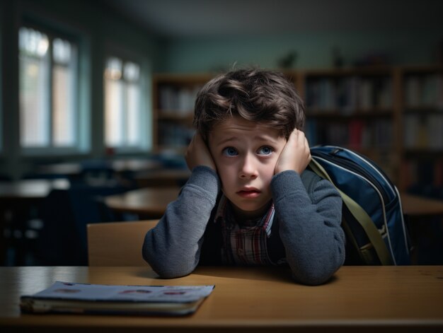 Images anxiogènes avec des sentiments d'anxiété