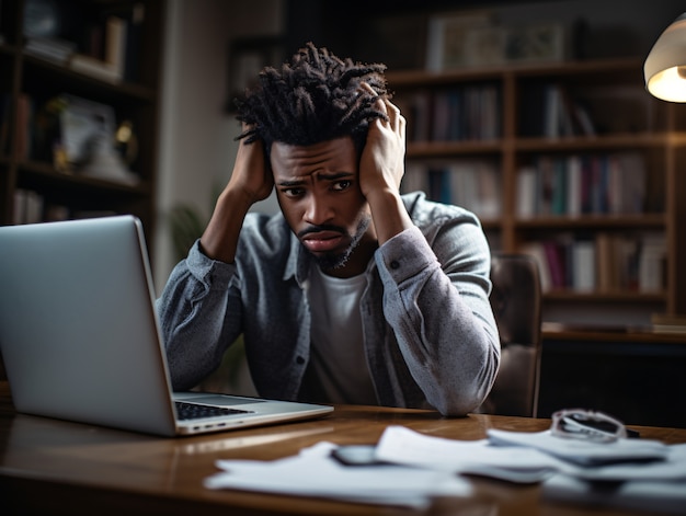 Images anxiogènes avec des sentiments de malaise et d'anxiété