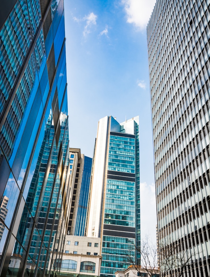 Photo gratuit immeubles de bureaux