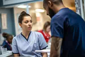 Photo gratuite infirmières médicales travaillant ensemble à l'hôpital