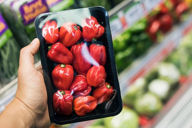 ingrédient main supermarché fermer le marché