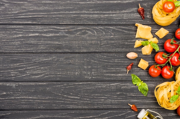 Ingrédients copiés pour la cuisine italienne