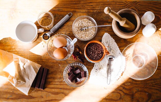 Ingrédients pour gâteau