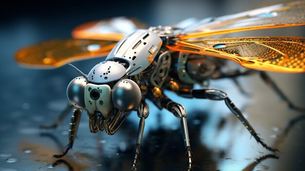 Insecte robotique généré par Ai