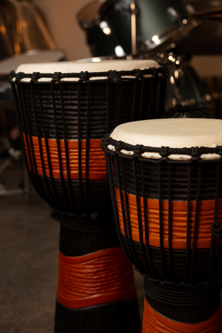 Photo gratuit instrument de musique dans le magasin