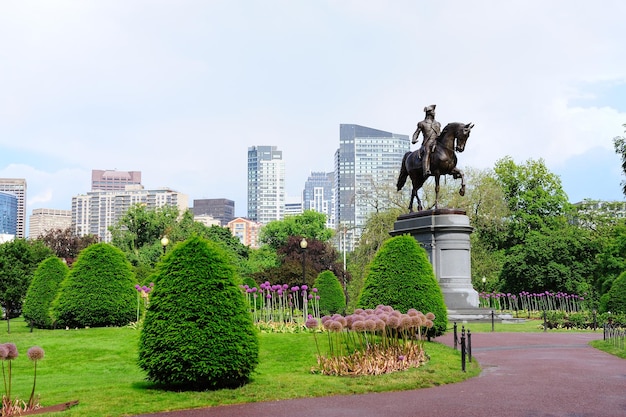 Jardin du parc commun de Boston
