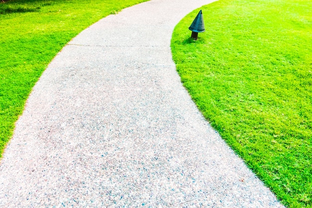 jardins paysagers fond chemin de trottoir