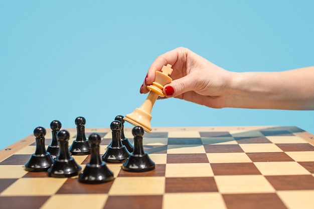 Le jeu d'échecs et le concept de jeu d'idées commerciales et de concurrence.