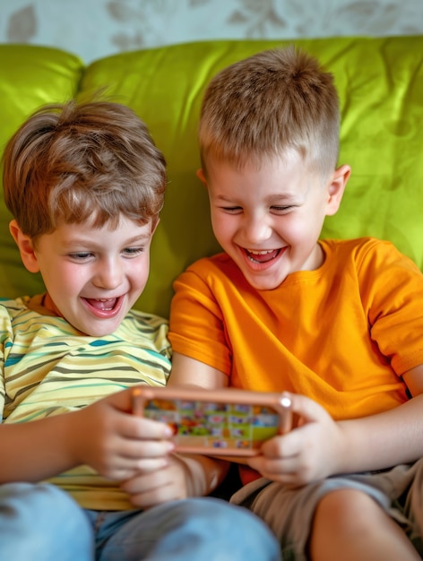 Photo gratuite des jeunes enfants autistes jouant ensemble