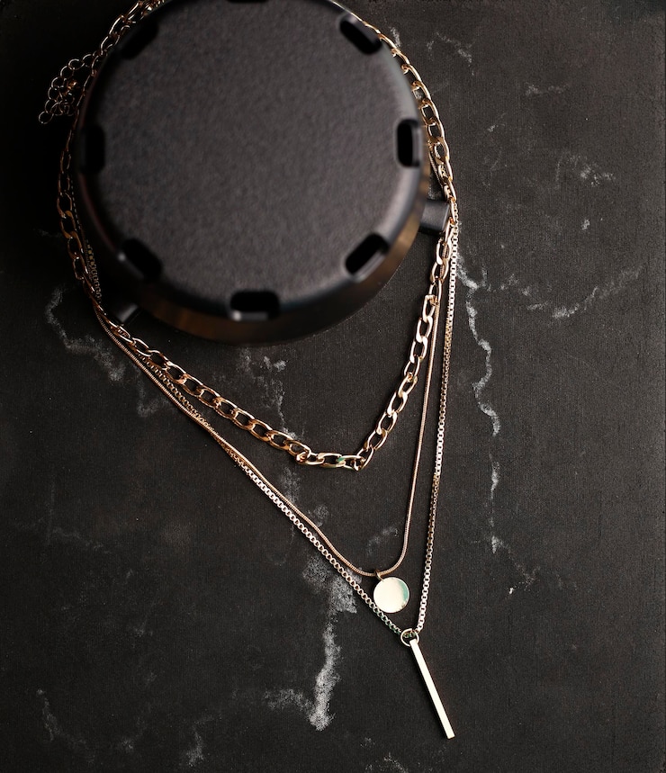 Photo gratuit jewelry lifestyle layout plat avec une place pour le texte jewelry arrière-plan maquette bannière accessoires de mode