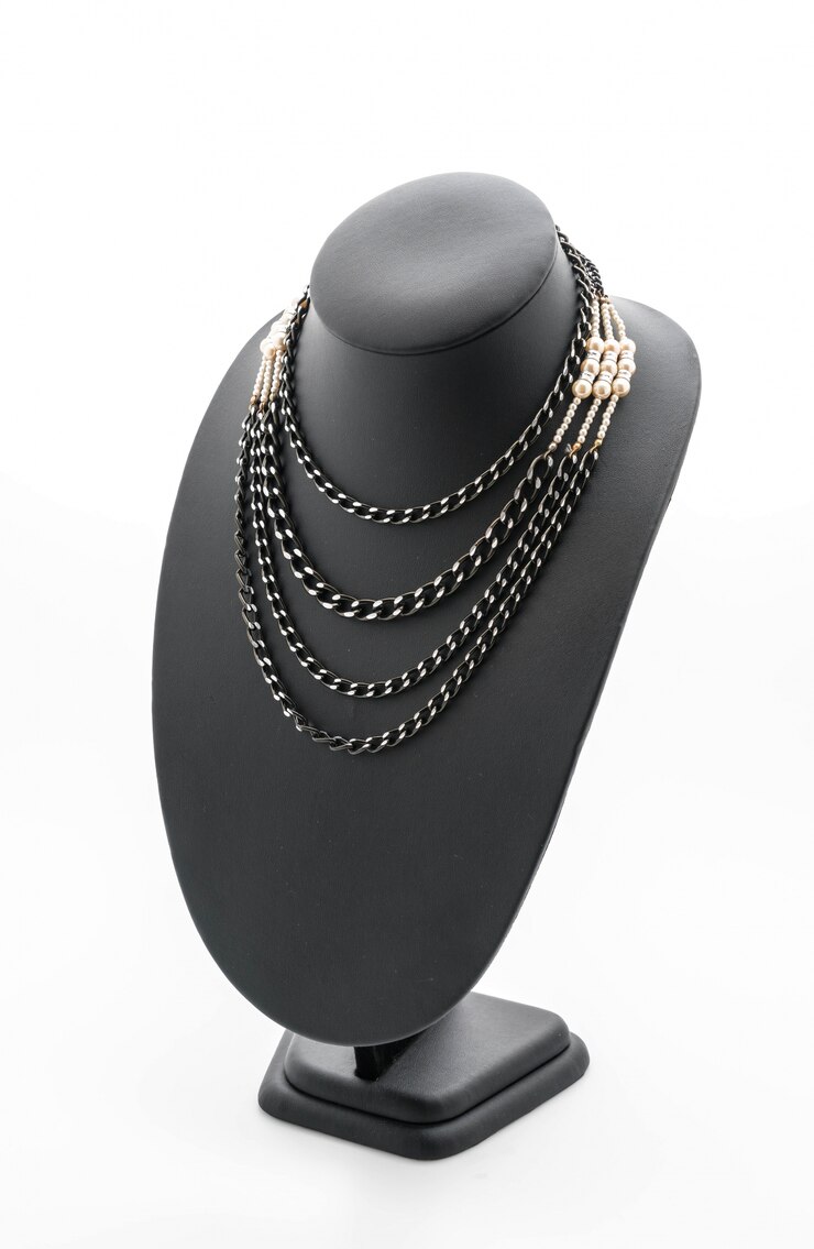 Photo gratuit joli collier de luxe sur bijoux col