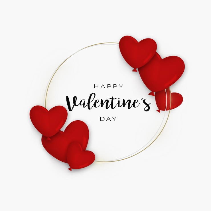 Photo gratuit joli fond de saint valentin avec cercle