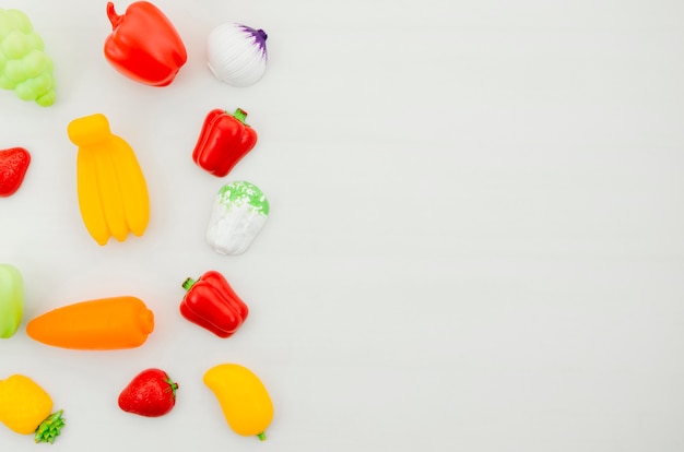 Jouets de légumes plats pour enfants